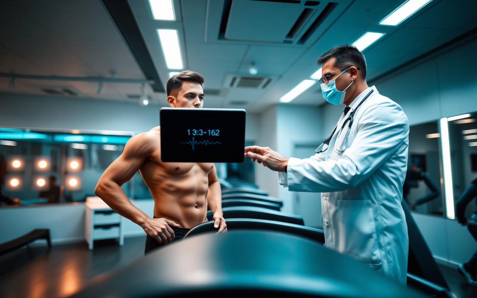 Avaliação médica esportiva na clínica Mex
